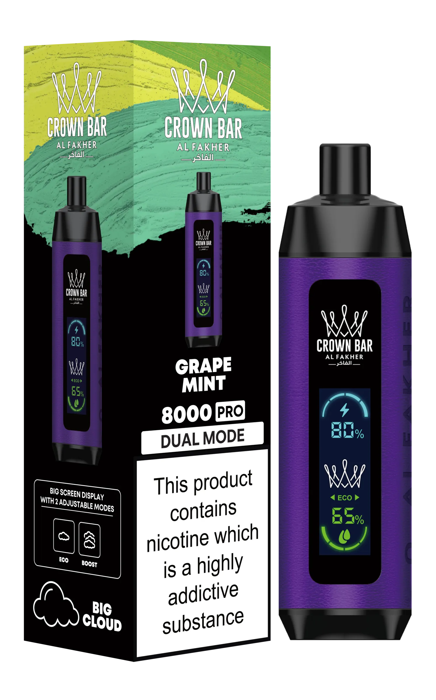 Al Fakher 8000 Grape Mint