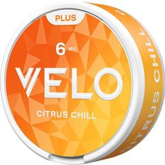 VELO Plus Citrus Chill Nicotine Pouches (Single Can) 6mg