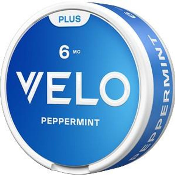 VELO Plus Peppermint Nicotine Pouches (Single Can) 6mg