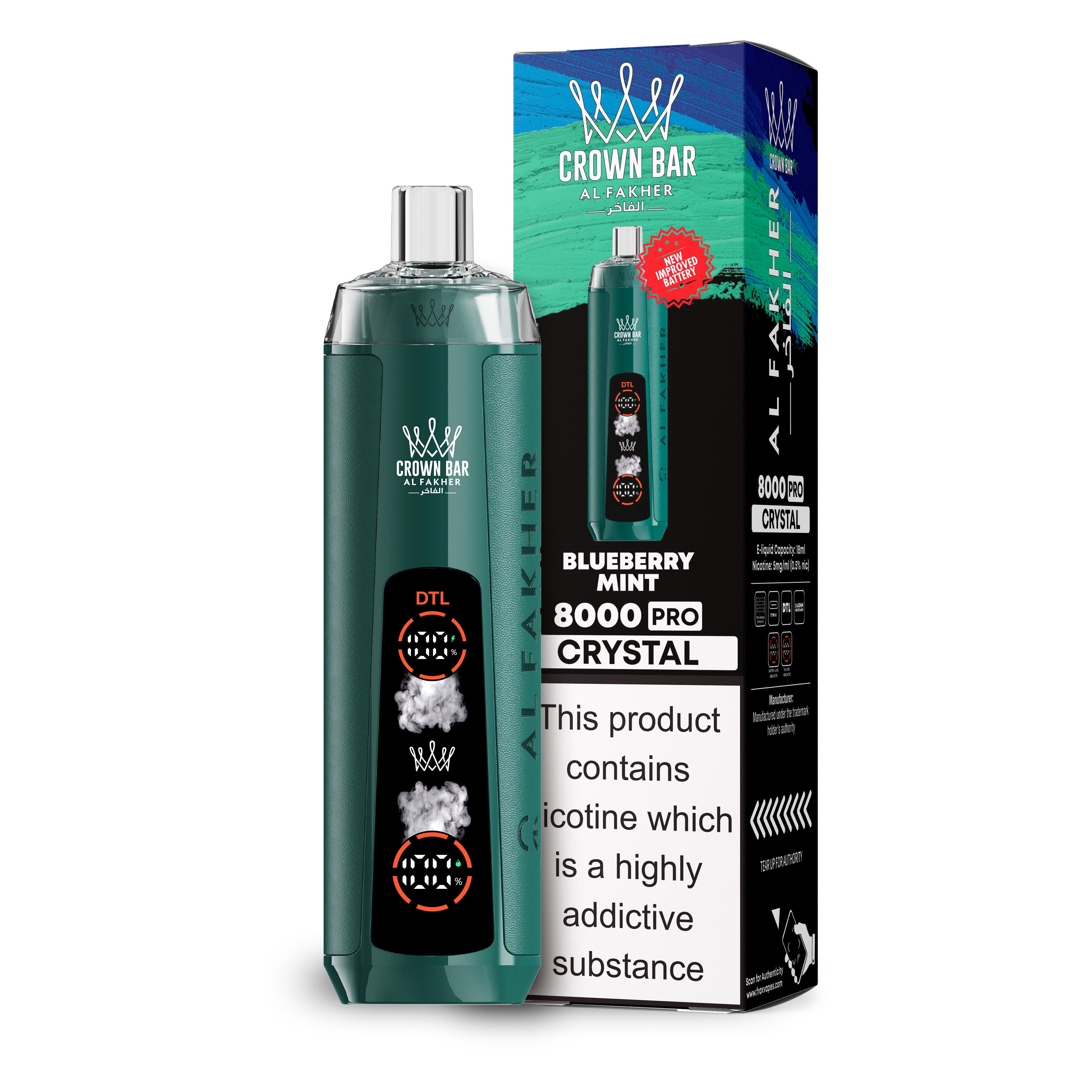 Al Fakher 8000 – Blueberry Mint